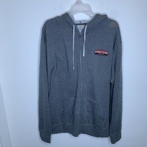 Independent Streetside Brewery Mens XXL Grey Full Zip Long Sleeve Hooded Jacket
